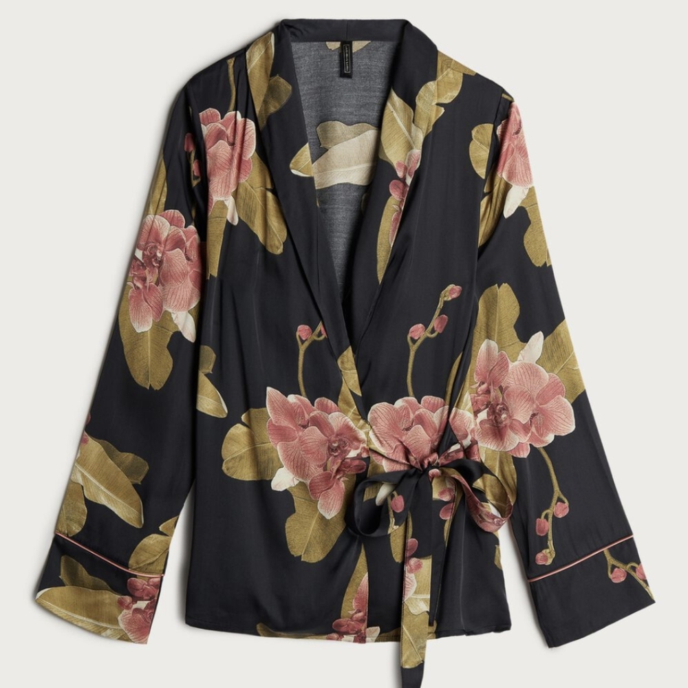 Intimissimi NWT Dark Orchid viscose jacket